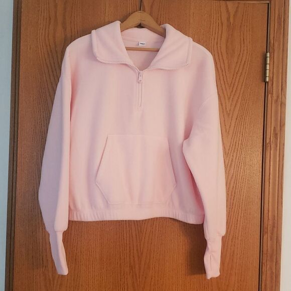 NWOT Pink Old Navy Fleece Top Sz S - Picture 1 of 5